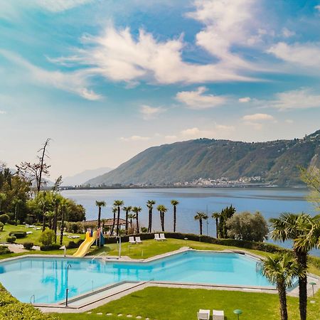 Luganersee, Pool, Strand, Parkplatz, Suite 204 Bissone Exteriör bild