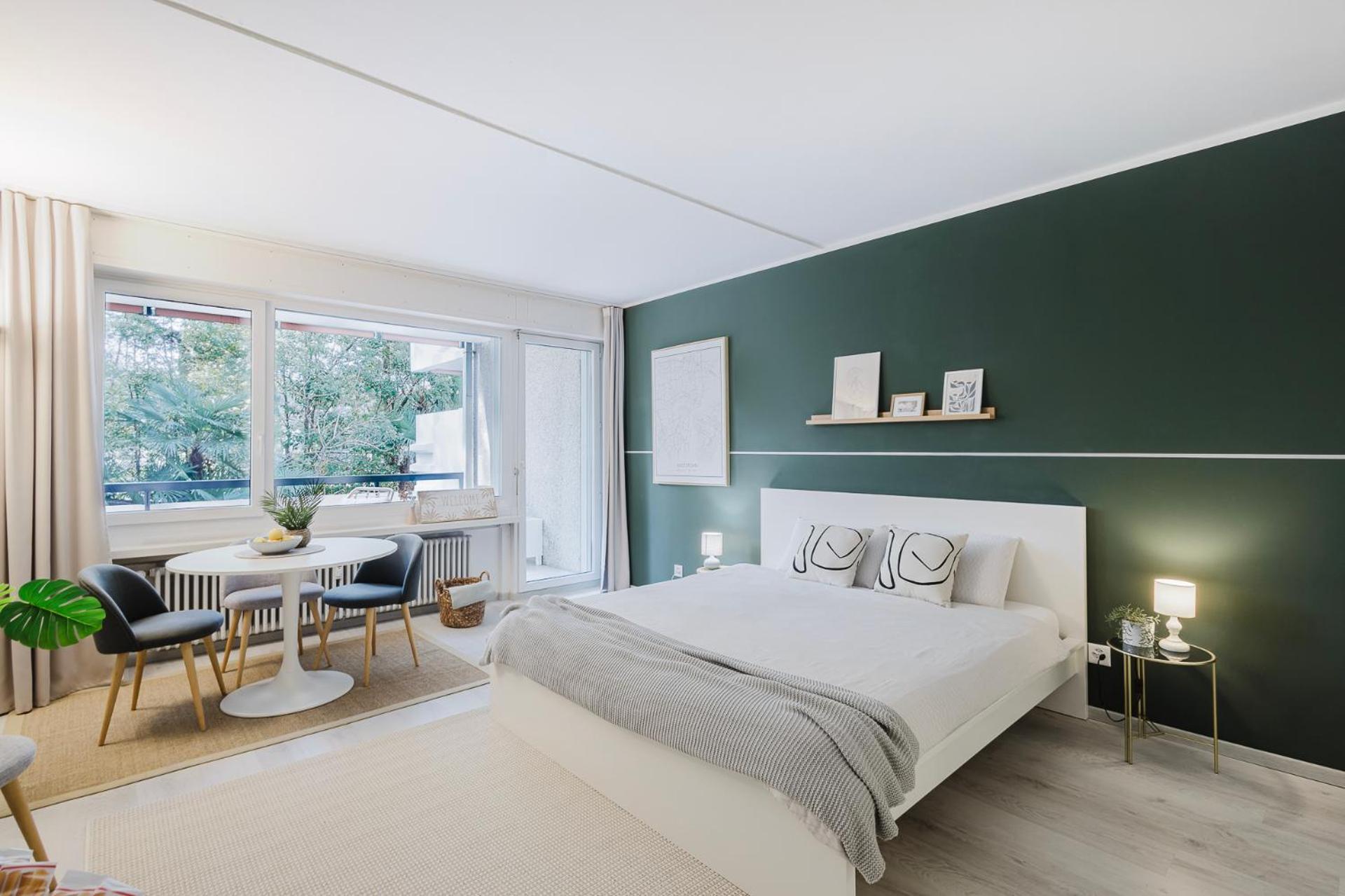 Luganersee, Pool, Strand, Parkplatz, Suite 204 Bissone Exteriör bild