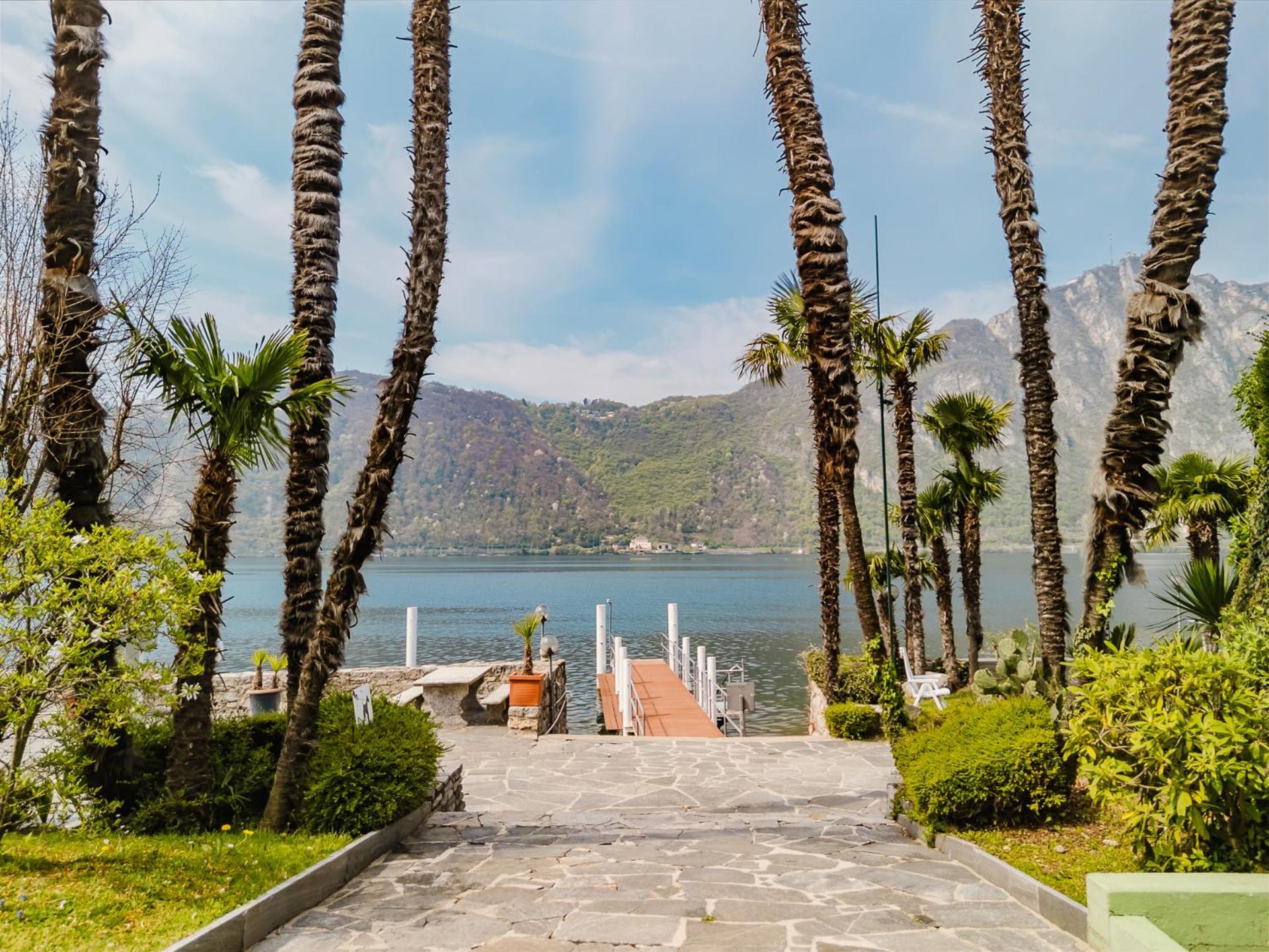 Luganersee, Pool, Strand, Parkplatz, Suite 204 Bissone Exteriör bild